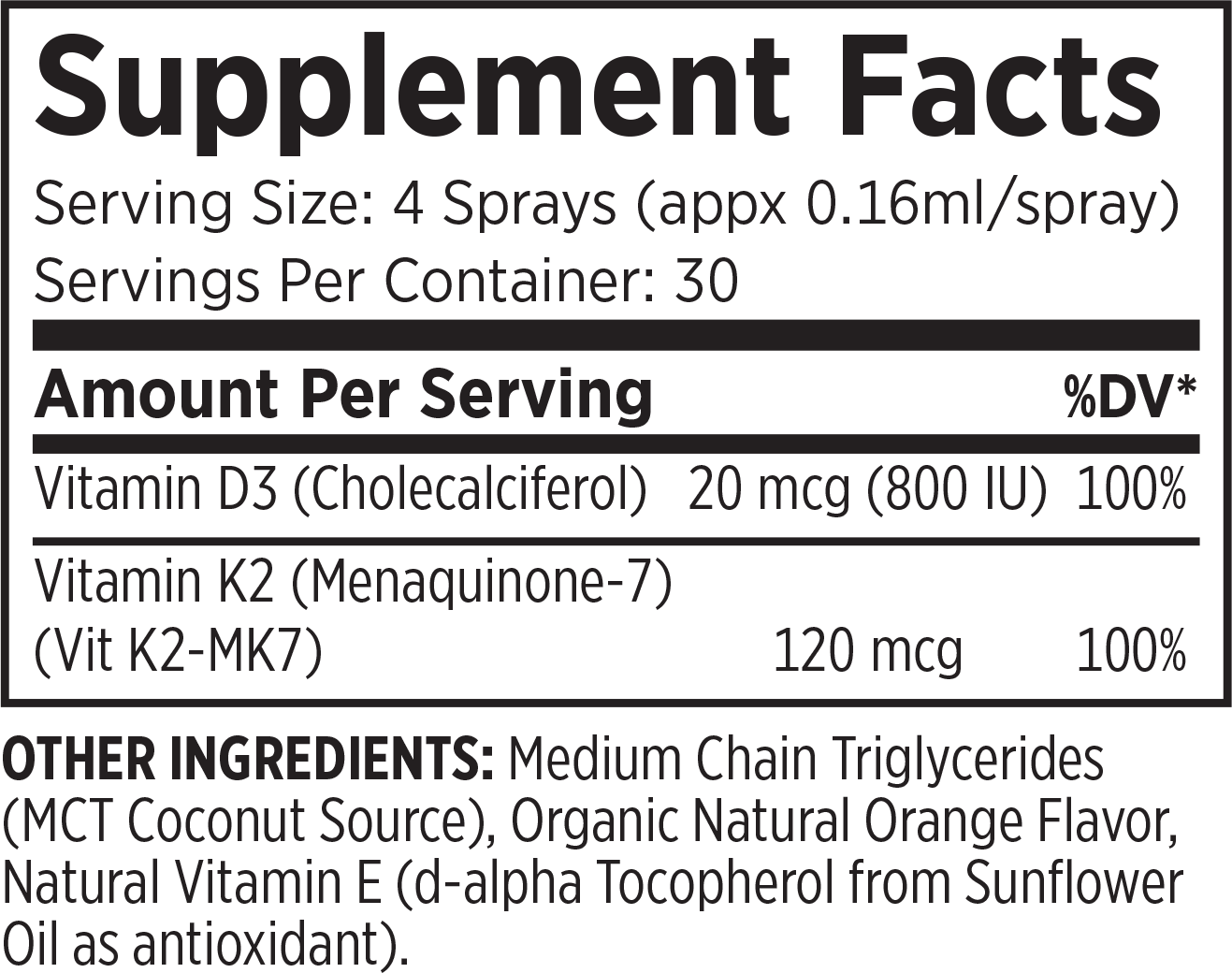 Nutritional Facts