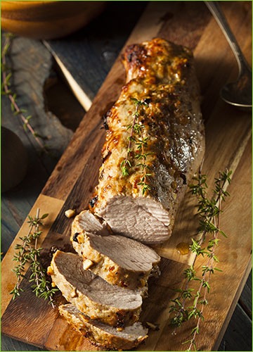 Pork on a Cutting Board